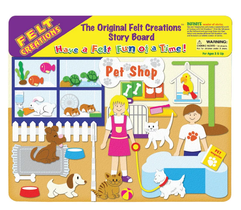 Hand - Sanded Wooden Educational Toys for Safe Exploration by PreschoolersFelt Creations Pet Shop