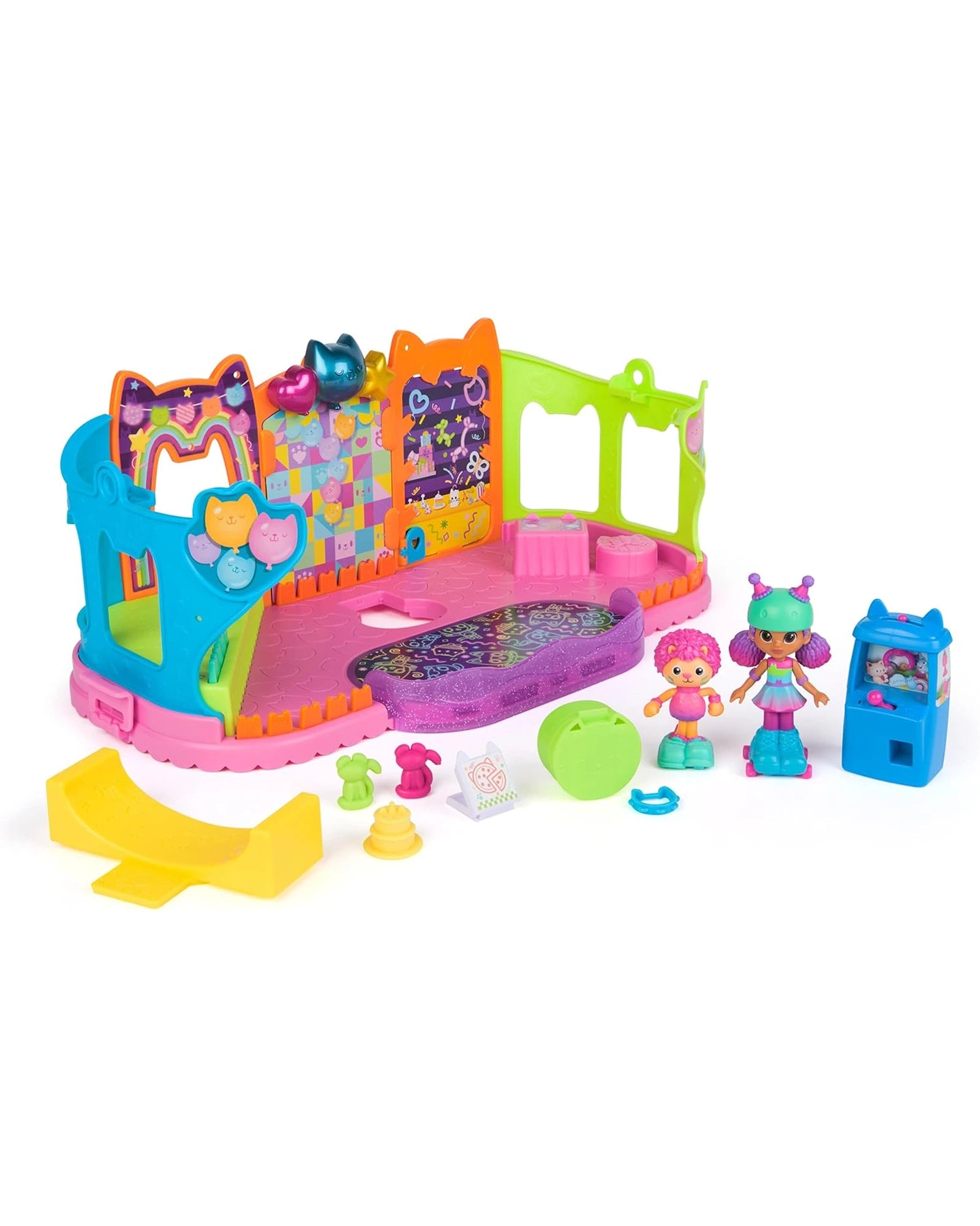 Dolls for Pet Lovers with Adorable Pet - Themed AccessoriesGabbys Dollhouse Rooftop Roller Party Playset