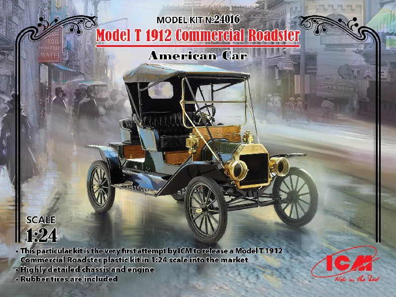 Electric Scooter for Adults with a Long - Range Battery and Foldable DesignICM 24016 1:24 Model T 1912 Commercial Roadster American Car