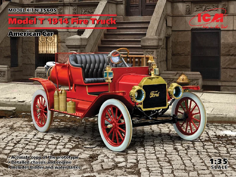 1:24 Scale Die - Cast Model of a Lamborghini Aventador SVJ with Realistic DetailsICM 35605 1:35 Model T 1914 Fire Truck American Car