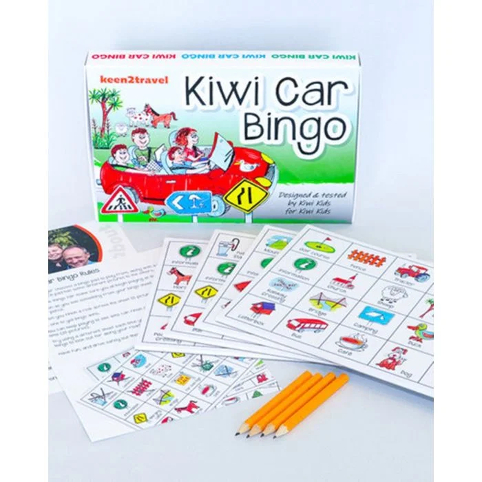 Hand - Painted Wooden Educational Toys in a Historical and Cultural ThemeKiwi Car Bingo