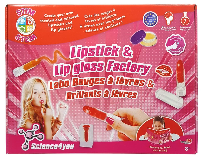 Solid Wood Educational Toys with a Coding and Logic - Building GameSFU Lipstick and Lip Gloss Factory-Roll Up