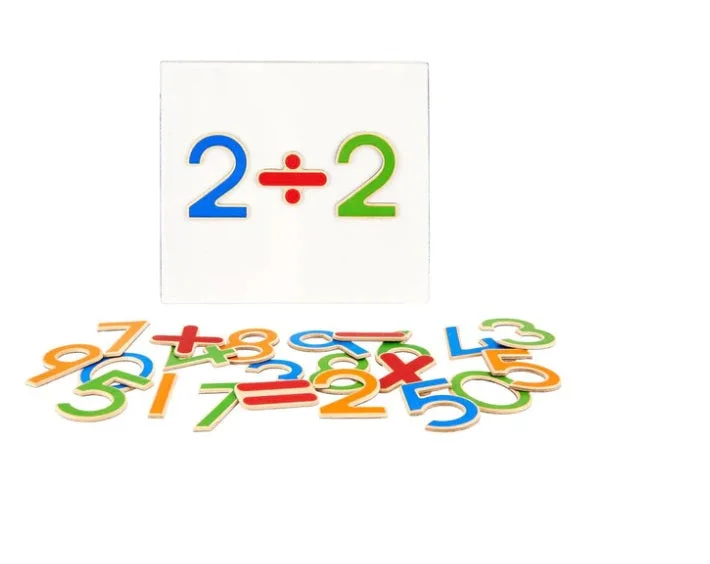 High - Quality Solid Wood Educational Toys for Developing Fine Motor Skills in KidsMagnetic Numerals and Signs