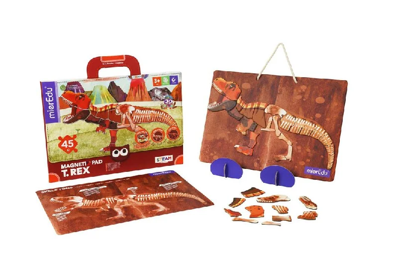 Eco - Friendly Solid Wood Educational Toys with Shape - Sorting Features for 1 - 3 Year OldsMagnetic Pad T.Rex