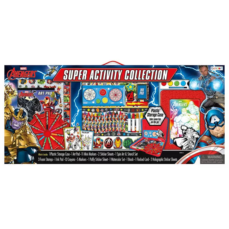 Hand - Sanded Wooden Educational Toys for Safe Exploration by PreschoolersBendon Marvel Avengers Super Activity Collection Set (3+ Years) - art set with markers, crayons, paints, stamps and more