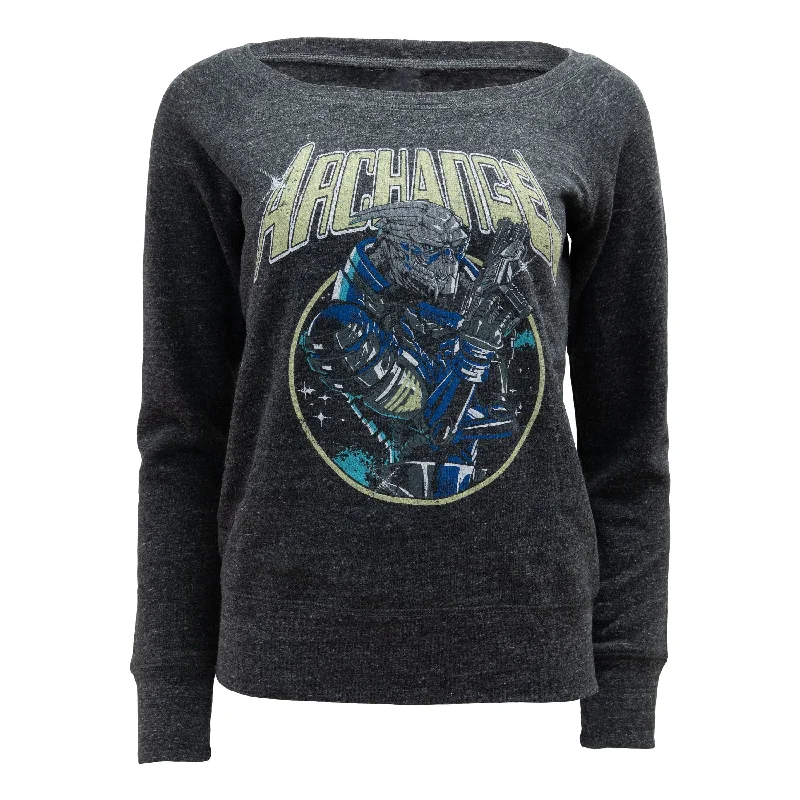 Video Games Toy Modular Building Sets to Recreate Famous Minecraft ScenesMass Effect - Archangel Garrus Women's Wide Neck Crewneck