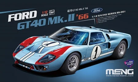 Battery - Powered Miniature Train for Indoor Home Layouts with Sound EffectsMeng Model RS-001 1:12 Ford GT40 Mk.II '66 (Pre-coloured Edition)