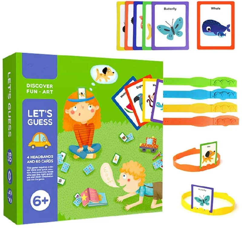 Eco - Friendly Solid Wood Educational Toys with Shape - Sorting Features for 1 - 3 Year OldsMideer Let's Guess Cognitive Card game