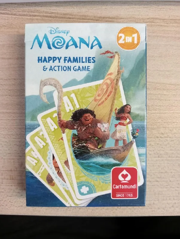 Large - Scale Solid Wood Educational Toys for Group Learning and CollaborationMoana Happy Families and Action Game