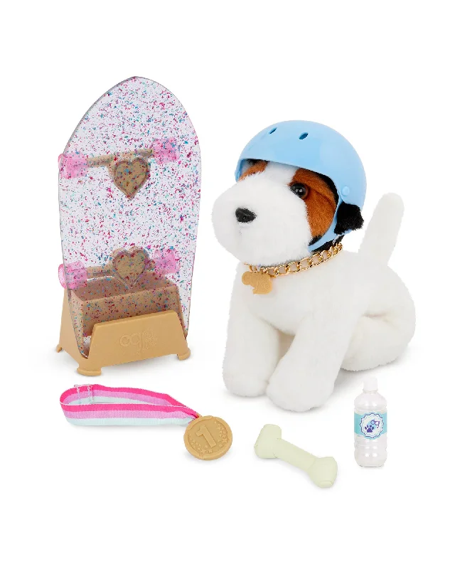 Dolls Inspired by Popular Fantasy Characters with Magic - Themed AccessoriesOur Generation 6 Inch Posable Parsons Russel Terrier Pup with Skateboard