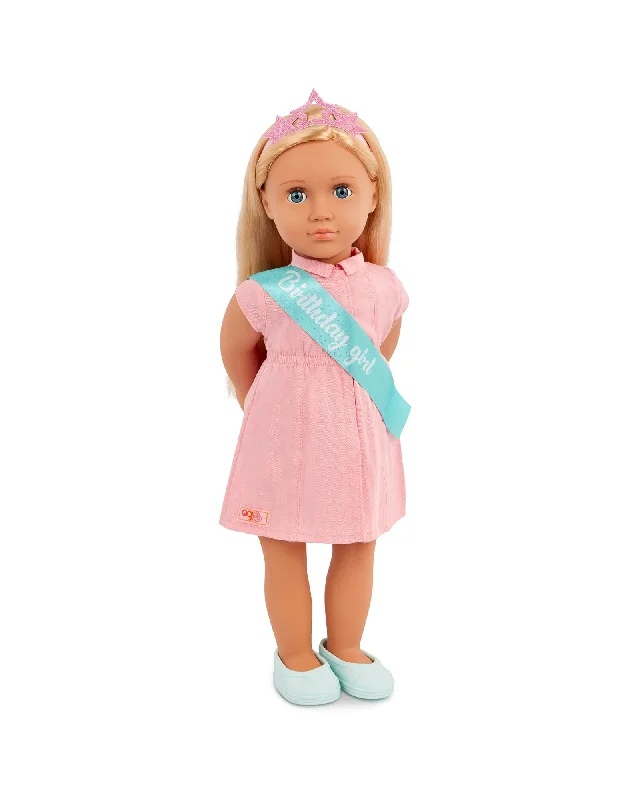 Dolls with a Weighted Body for a Soothing Effect and Comfort - Oriented AccessoriesOur Generation Birthday Doll with Pink Dress, Brenna