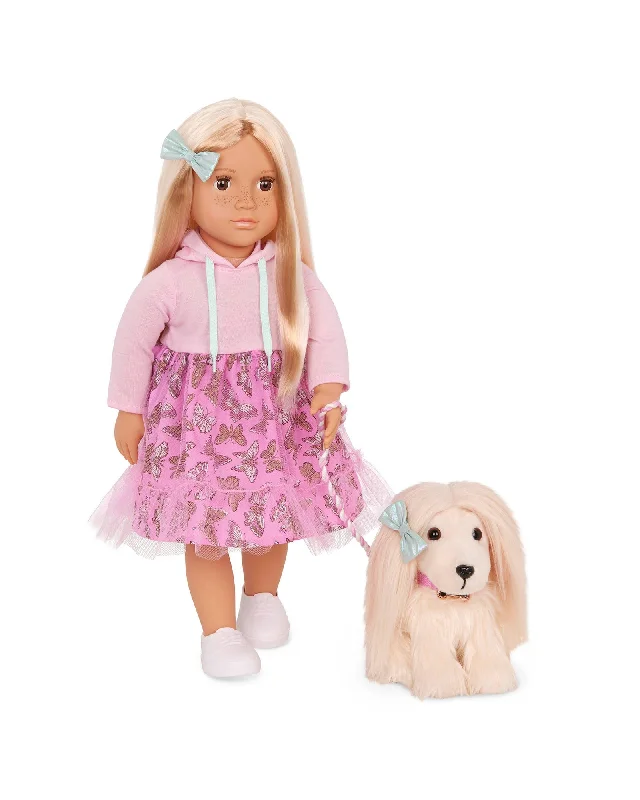 Dolls with a Solar - Powered Feature and Outdoor - Adventure AccessoriesOur Generation Doll with Pet & Matching Hairstyles, Hattie & Bella