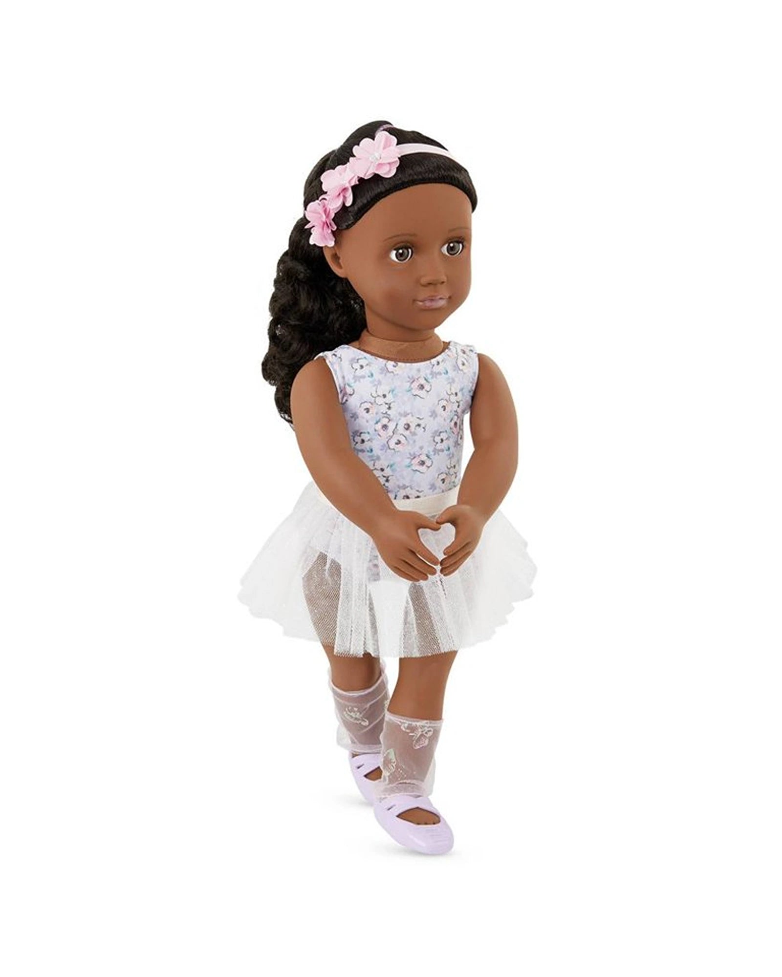 Dolls with a Weighted Body for a Soothing Effect and Comfort - Oriented AccessoriesOur Generation Mysa Doll with Flower Printed Ballet Outfit