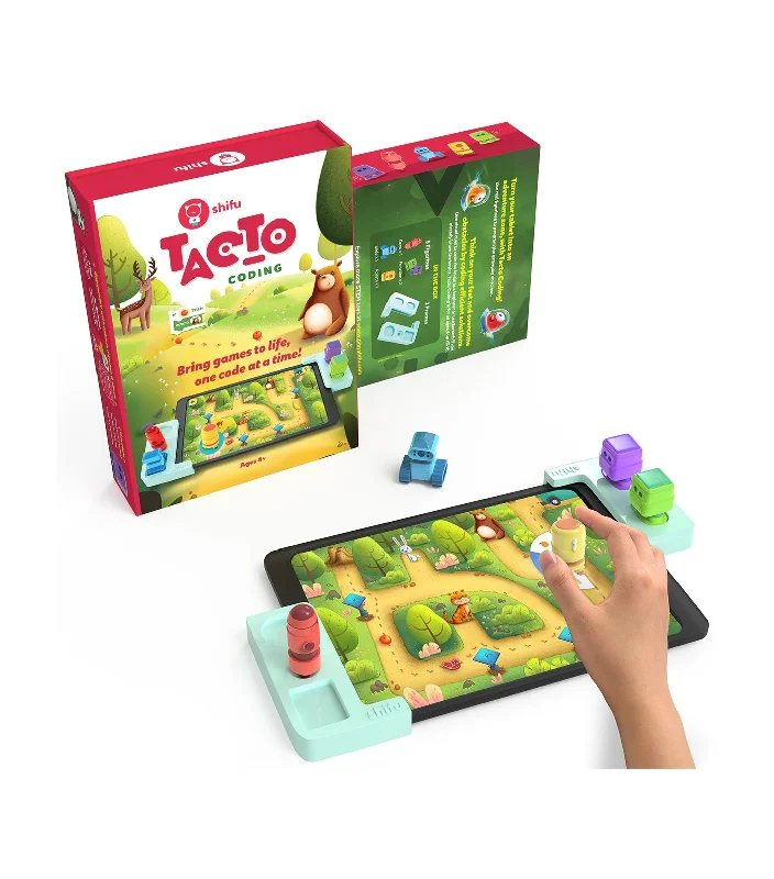 Natural Wood Educational Toys with a Construction and Engineering Play SetTacto - Coding