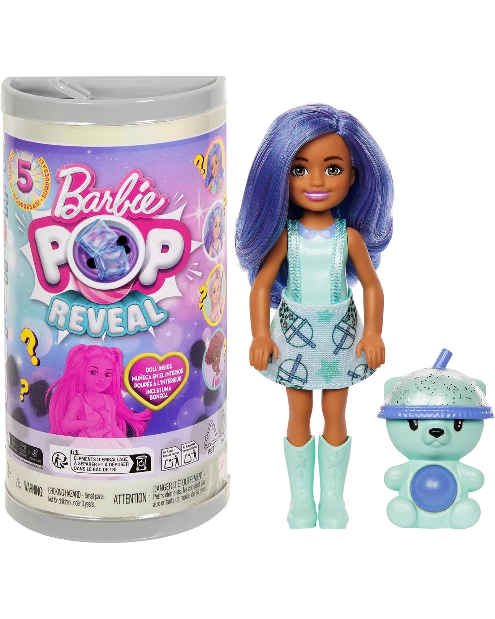 Dolls with a Voice - Recording Function and a Set of Microphone AccessoriesBarbie Pop Reveal Chelsea Boba Series - Assorted