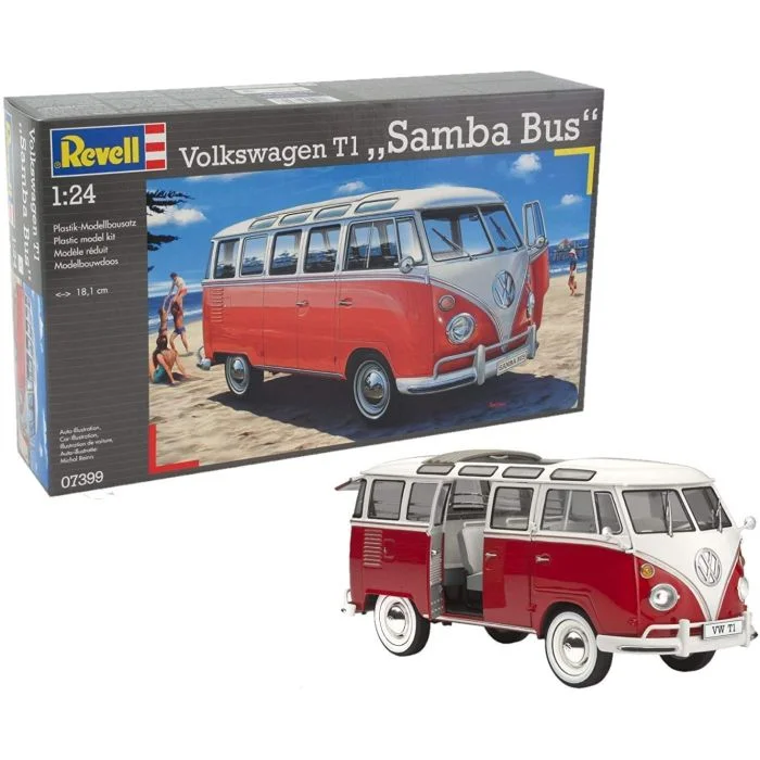 1:24 Scale Die - Cast Model of a Lamborghini Aventador SVJ with Realistic DetailsRevell 07399 1:24 Volkswagen T1 "Samba Bus"