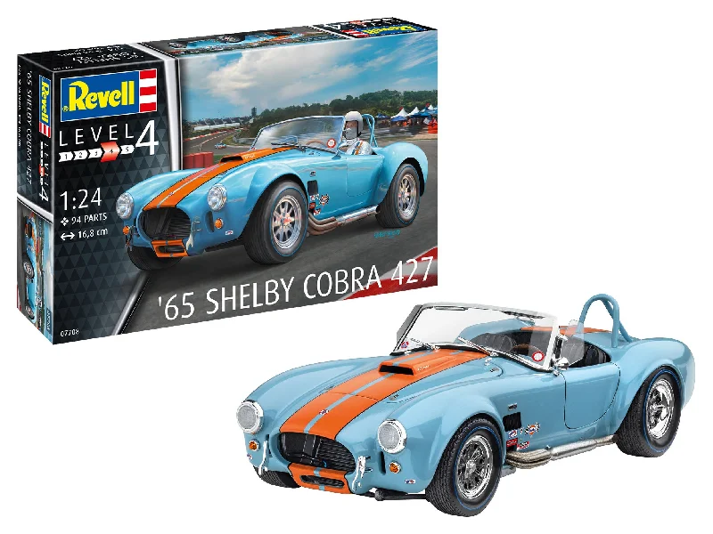 Battery - Powered Miniature Train for Indoor Home Layouts with Sound EffectsRevell 07708 1:24 1965 Shelby Cobra 427