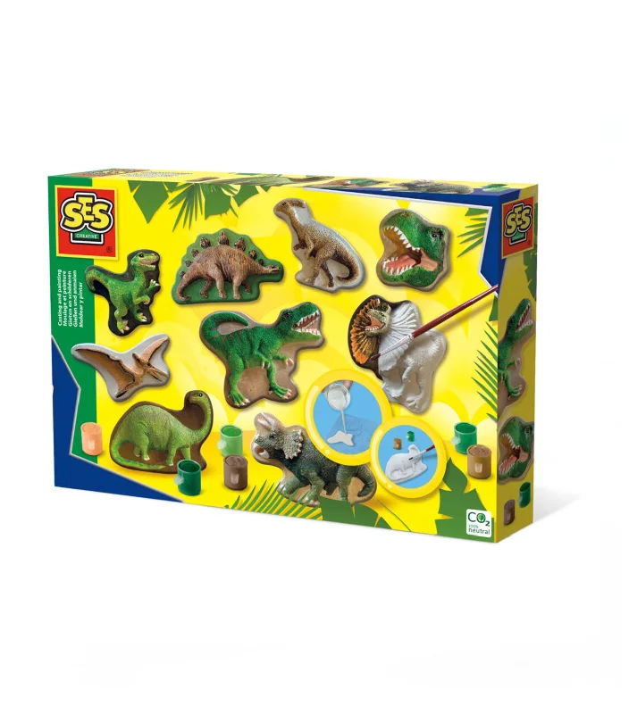 Solid Wood Educational Toys with a Coding and Logic - Building GameCasting and Painting Dinosaur World