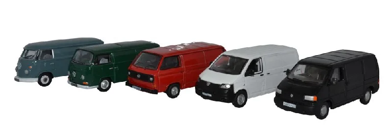 Remote - Controlled Boat with a High - Performance Motor for Water RacingOxford Diecast 5 Piece VW Van Set T1/T2/T3/T4/T5