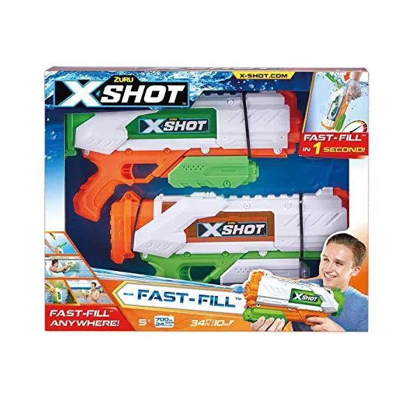 Natural Wood Educational Toys with a Construction and Engineering Play SetZURU X-Shot Water Blaster 2-Pack