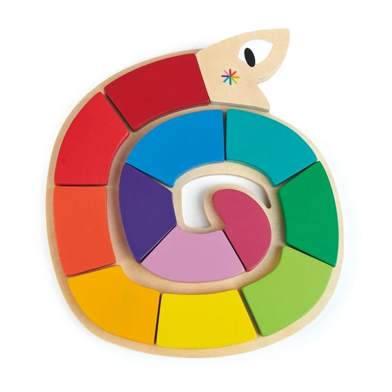 Colour Me Happy Wooden Worm Toddler Puzzle