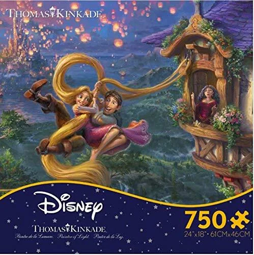 Puzzle - and - Storage Wooden Puzzles with a Farmyard Theme for Kids' RoomsThomas Kinkade Disney Dreams <br> 750 Piece Puzzle <br> Tangled