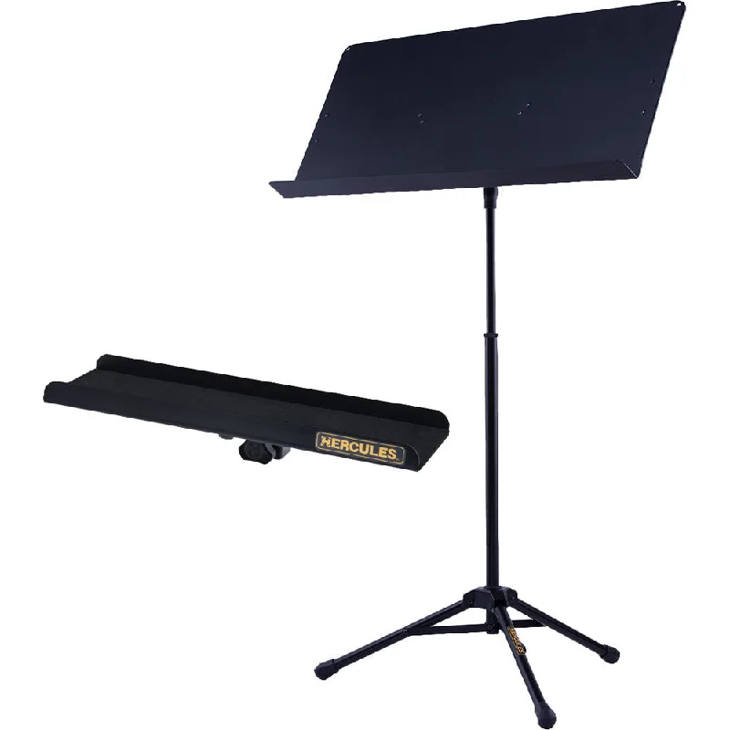 Solid Wood Bagpipes with Ebony Chanter and Drone Stocks for Scottish Music PerformersHERCULES Stands Conductor Stand with Extended Desk and Accessory Tray