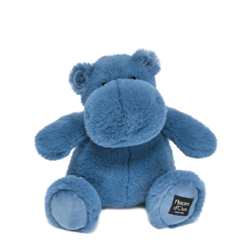 Plush Space - Themed Alien Toys with Glow - in - the - Dark Features for Star - GazersHistoire d'Ours Hippo Blue 25cm