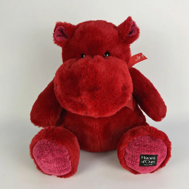 LED - Eyed Plush Monsters for a Spooky and Fun AmusementHistoire d'Ours Hippo Red 40cm