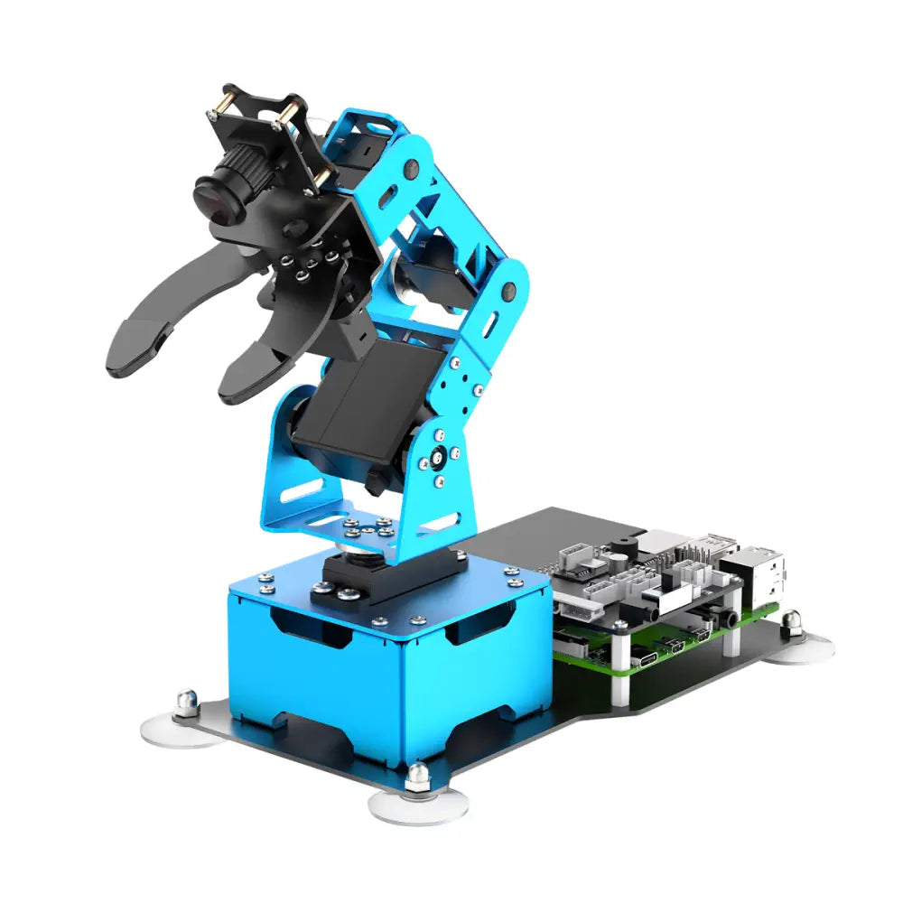 Programmable Wooden Robots with Bluetooth Connectivity for Tech - Savvy TeensHiwonder ArmPi mini 5DOF Vision Robotic Arm Powered by Raspberry Pi Support Python OpenCV Target Tracking for Beginners (Raspberry Pi 4B 4GB Included)