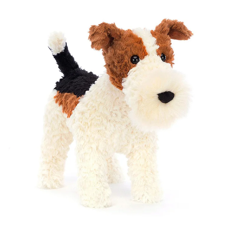 Giant Plush Teddy Bears with Soft Fur for Bedroom DecorationJellycat Hector Fox Terrier