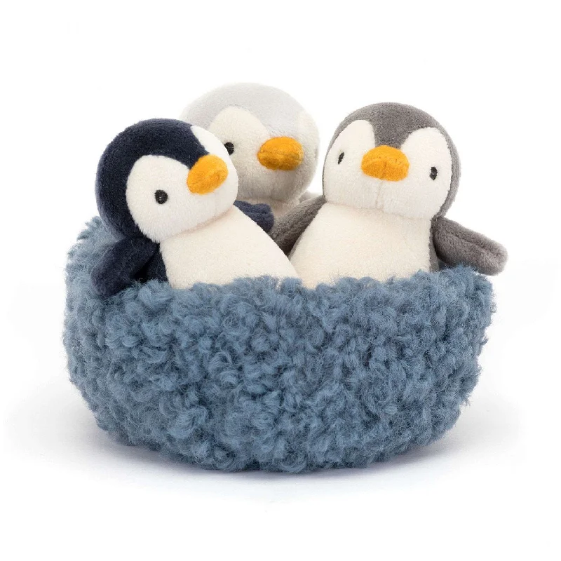 Plush Dinosaur Toys with Movable Limbs for Kids' Pretend PlayJellycat Nesting Penguins