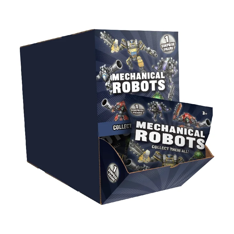 Remote - Controlled Wooden Robots with Light - Up Features for Indoor EntertainmentMechanical Robots Blind Bag