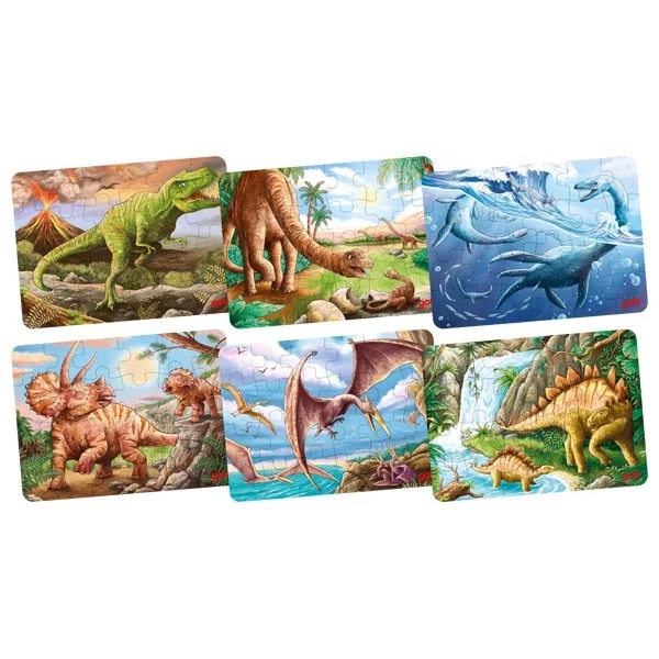 Puzzle - in - a - Box Wooden Puzzles with a Pirate Theme for Travelers' EntertainmentMini Puzzle - Dinosaur