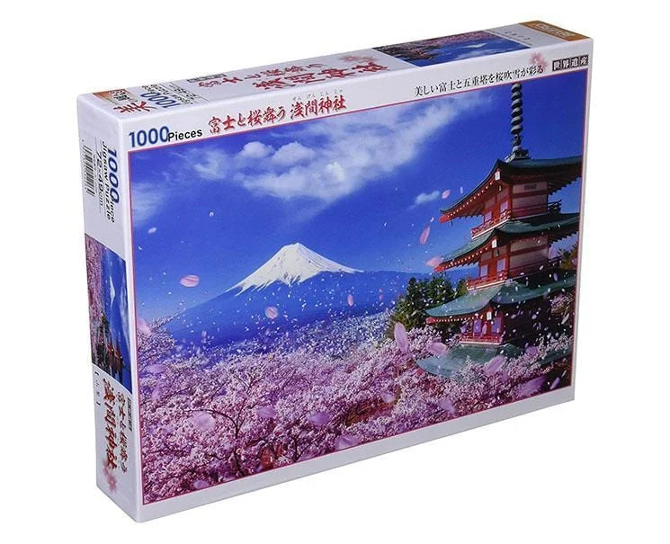 Small - Scale 50 - Piece Wooden Puzzles of Cartoon Characters for Toddlers' Early LearningMount Fuji And Sakura Puzzle (1000 Pieces)