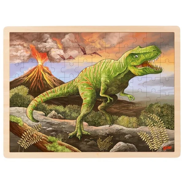 Glow - in - the - Dark Wooden Puzzles of Starry Sky for Nighttime AmusementPuzzle, T-Rex