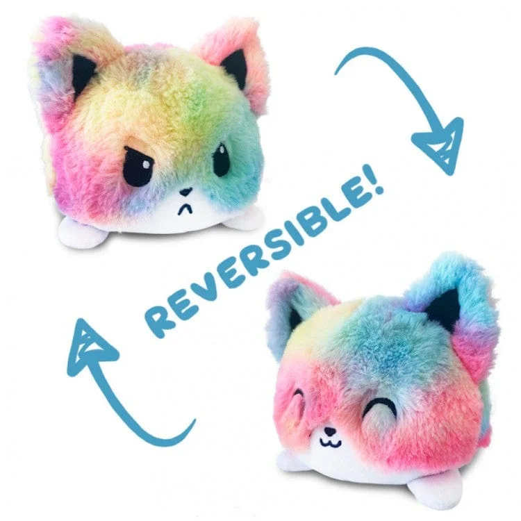 Glow - in - the - Dark Wooden Puzzles of Starry Sky for Nighttime AmusementReversible Fox Plushie: Rainbow