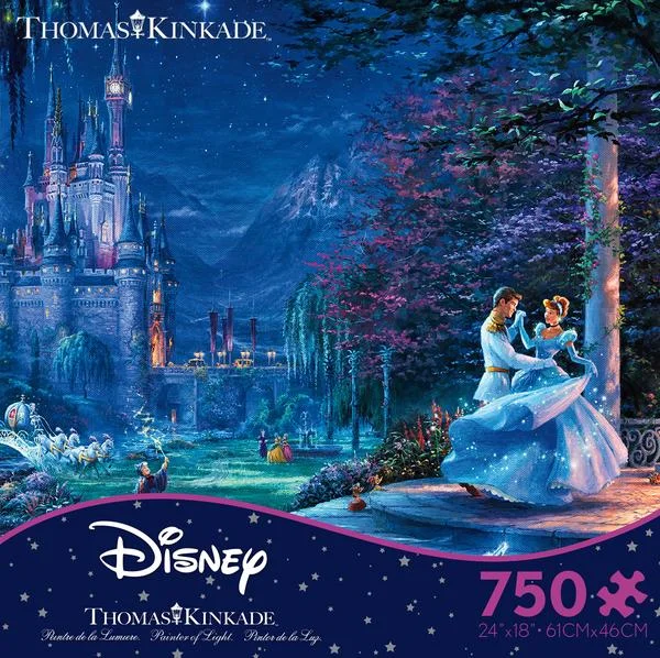 Puzzle - Swapable Wooden Puzzles with a Circus Theme for Community ExchangesThomas Kinkade Disney Dreams <br> 750 Piece Puzzle <br> Cinderella Starlight