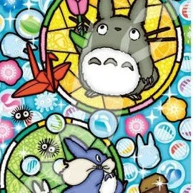 Hand - Carved Wooden Puzzles of Mythical Creatures for Fantasy FansTotoro and Glassy Marbles "My Neighbor Totoro" Petite Artcrystal Puzzle (126-AC64 )