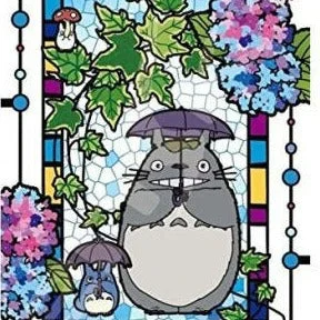 Glow - in - the - Dark Wooden Puzzles of Starry Sky for Nighttime AmusementTotoro and Hydrangea "My Neighbor Totoro" Petite Artcrystal Puzzle (126-AC61)