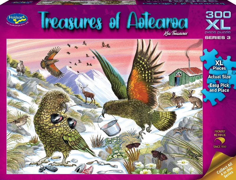 TREASURES OF AOTEAROA 300XL PIECE PUZZLE KEA TREASURES